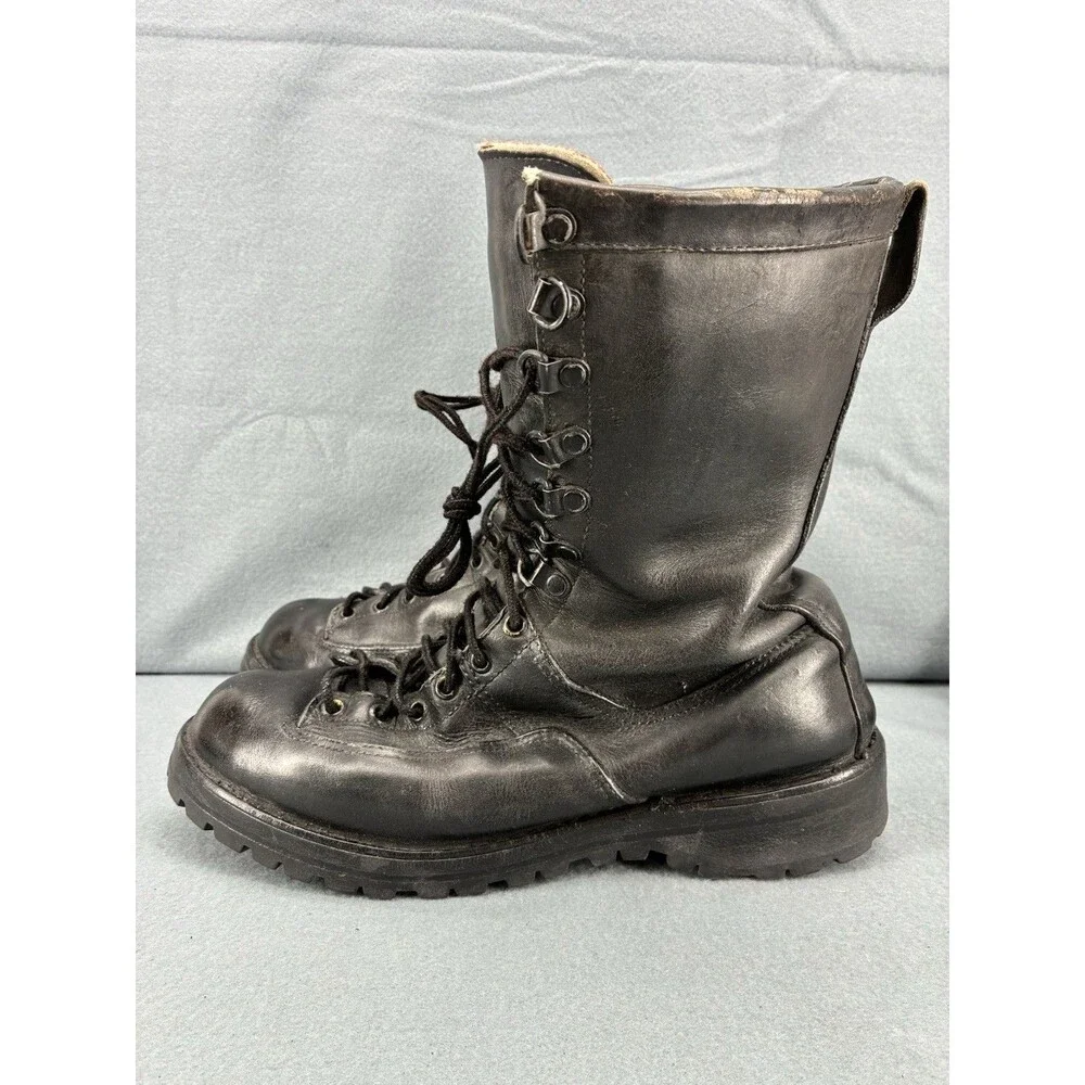 Vintage Danner 6911 Men’s Size 9 Black Leather Lace Up Work Combat Boots
